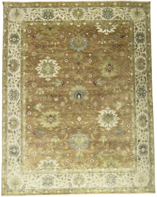 Light Rust Floral 12X15 Osh Chobi Oriental Rug