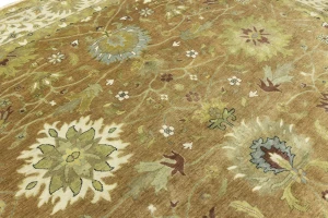 Light Rust Floral 12X15 Osh Chobi Oriental Rug
