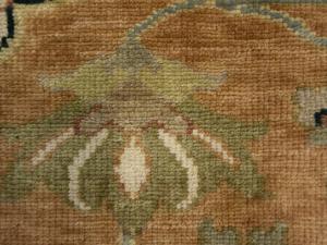 Rust Orange Floral 8x10 Osh Chobi Oriental Rug