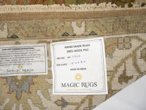 Rust Orange Floral 8x10 Osh Chobi Oriental Rug