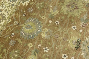 Light Rust Floral 6x9 Osh Chobi Oriental Rug