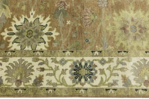 Light Rust Floral 6x9 Osh Chobi Oriental Rug