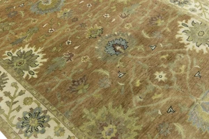 Light Rust Floral 5x8 Osh Chobi Oriental Rug