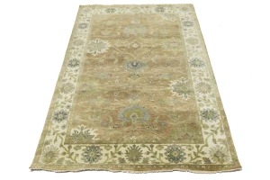 Light Rust Floral 5x8 Osh Chobi Oriental Rug