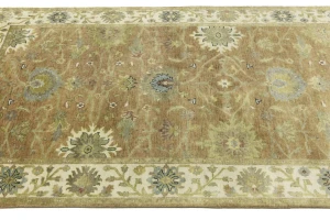 Light Rust Floral 5x8 Osh Chobi Oriental Rug