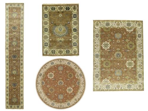 Rust Orange Floral Osh Chobi Oriental All Size