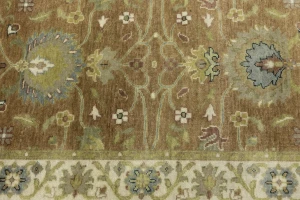 Light Rust Floral 3x12 Osh Chobi Oriental Runner Rug