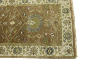Light Rust Floral 3x12 Osh Chobi Oriental Runner Rug