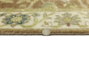 Light Rust Floral 3x12 Osh Chobi Oriental Runner Rug