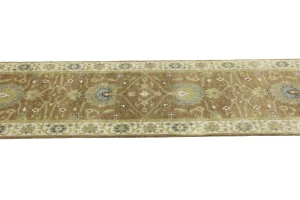 Light Rust Floral 3x12 Osh Chobi Oriental Runner Rug
