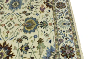 Cream Floral Traditional 8X10 Osh Chobi Oriental Rug