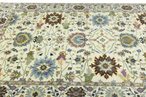 Cream Floral Traditional 8X10 Osh Chobi Oriental Rug