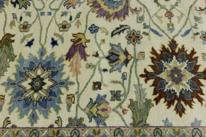 Cream Floral Traditional 8X10 Osh Chobi Oriental Rug