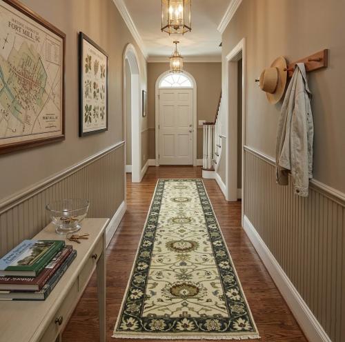 Cream Floral 2'5X10 Osh Chobi Peshawar Oriental Runner Rug