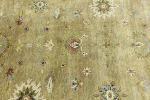 Tan Floral Traditional 5X8 Osh Chobi Peshawar Oriental Rug