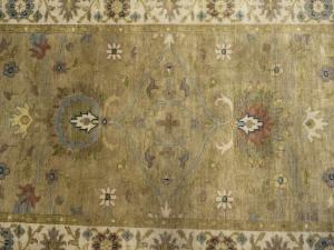 Tan Floral Osh Chobi Peshawar Oriental All Size