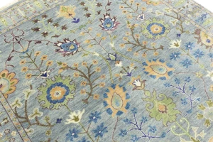 Muted Colors Floral 6X9 Oushak Chobi Oriental Rug