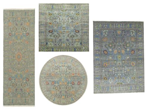 Muted Colors Floral Oushak Chobi Oriental All size