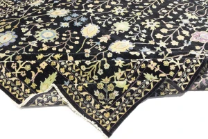 Black Floral Osh Chobi Oriental All Size