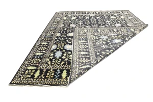 Black Floral Osh Chobi Oriental All Size