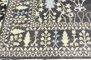 Black Floral Osh Chobi Oriental All Size