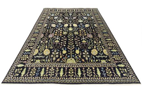 Black Floral Tree Of Life Oriental All Size