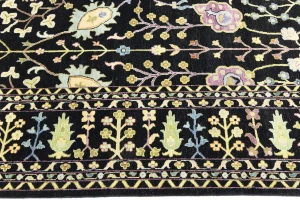 Black Floral Osh Chobi Oriental All Size