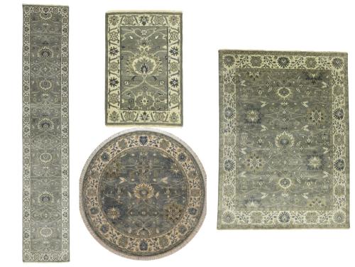 Taupe Floral Osh Chobi Peshawar Oriental All Size