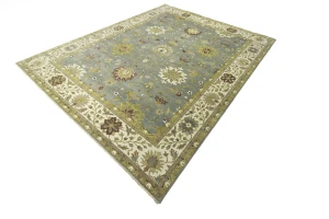 Light Blue Floral Osh Chobi 12x15 Oriental Area Rug