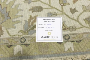 Light Blue Floral Osh Chobi 12x15 Oriental Area Rug