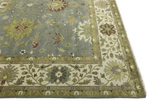 Light Blue Floral Osh Chobi 12x15 Oriental Area Rug