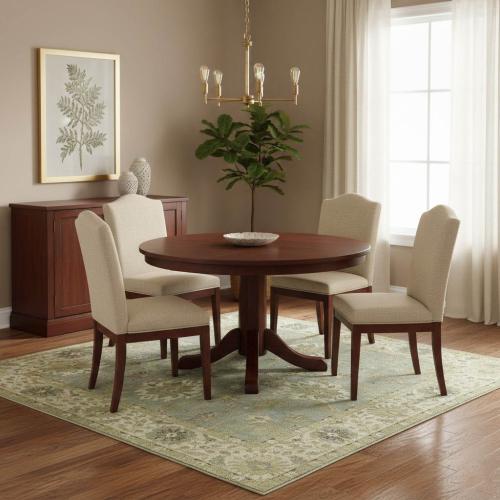 Blue-gray Floral Osh Chobi 8X8 Oriental Square Rug