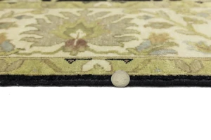 Black Traditional Floral 8X10 Oushak Chobi Oriental Rug