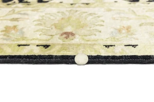 Black Transitional Floral 6X9 Oushak Chobi Oriental Rug