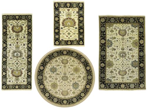Cream Floral Traditional Oushak Chobi Oriental All size