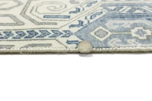 Cream Geometric Transitional 12x15 Chobi Oriental Rug
