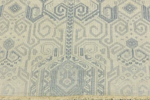 Sage Geometric Transitional 8x10 Chobi Oriental Rug