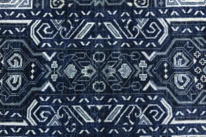 Dark Navy Floral Transitional 12x15 Chobi Oriental Rug