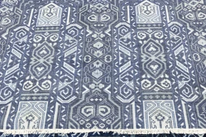 Dark Navy Floral Transitional 12x15 Chobi Oriental Rug