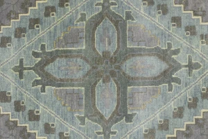 Muted Gray Triba Geometric 10X14 Joshaghan Oriental Rug