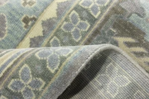 Muted Gray Triba Geometric 10X14 Joshaghan Oriental Rug