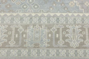 Muted Gray Triba Geometric 10X14 Joshaghan Oriental Rug