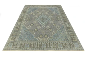 Taupe Tribal 9x12 Indo-Joshaghan Oriental Rug