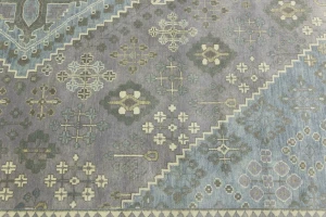 Taupe Tribal 9x12 Indo-Joshaghan Oriental Rug