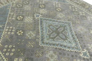 Taupe Tribal 9x12 Indo-Joshaghan Oriental Rug