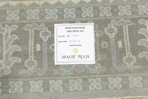 Taupe Tribal 9x12 Indo-Joshaghan Oriental Rug