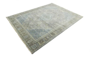 Taupe Tribal 9x12 Indo-Joshaghan Oriental Rug
