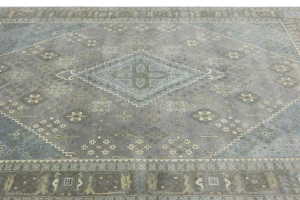 Taupe Tribal 9x12 Indo-Joshaghan Oriental Rug