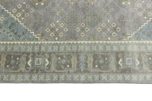Muted Gray Tribal 8X10 Indo-Joshaghan Oriental Rug