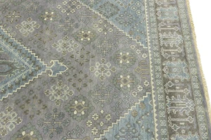 Muted Gray Tribal 8X10 Indo-Joshaghan Oriental Rug